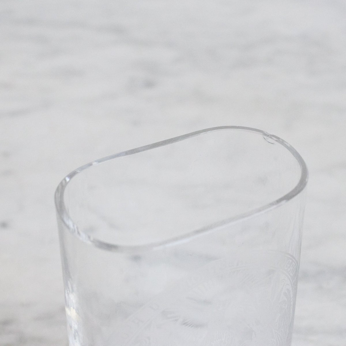Antique Etched Vichy Glass