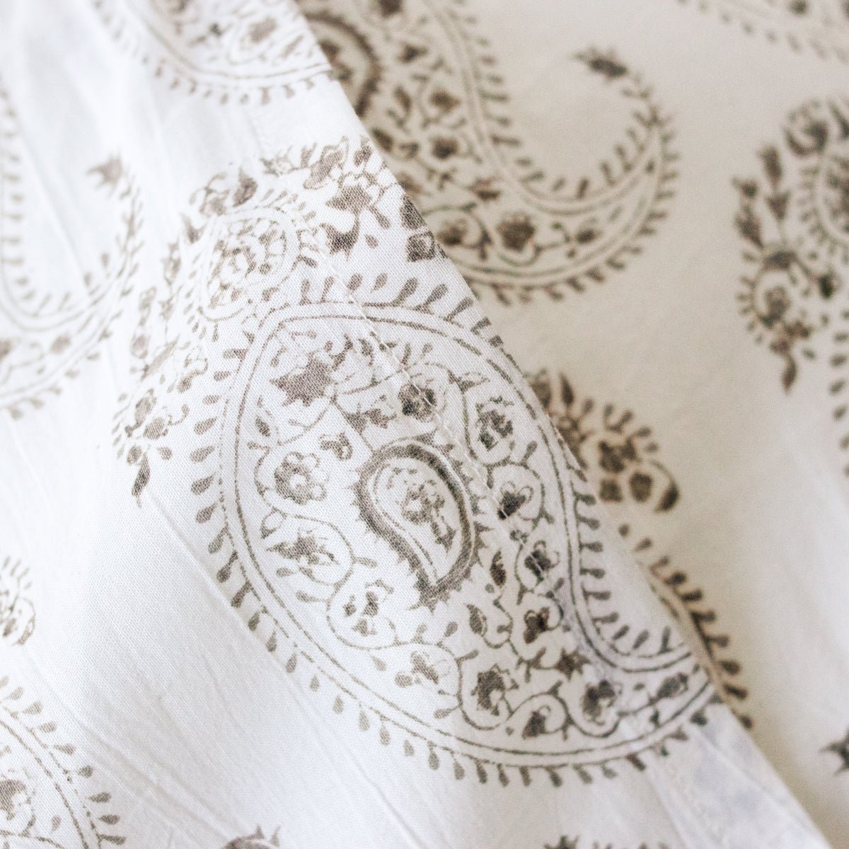 Block Print Pillow Cover | Claudine French Grey