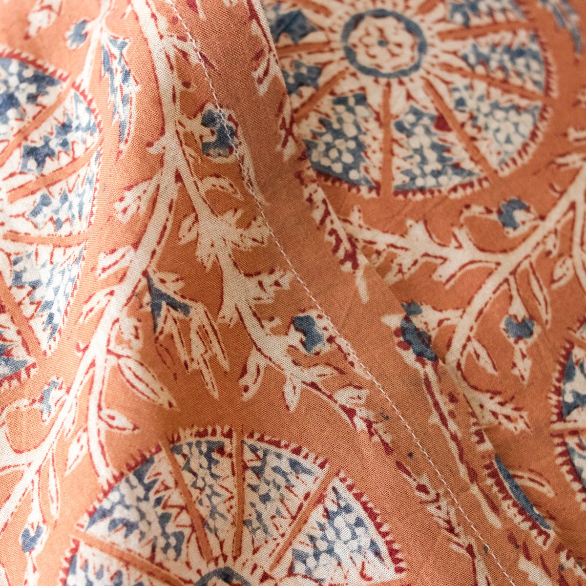 Block Print Pillow Cover | Karuna Saffron