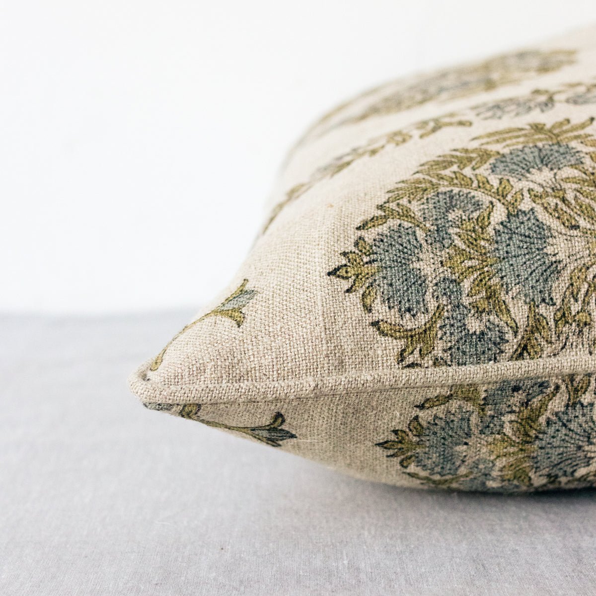 Block Print Pillow Cover | Mour Mustard