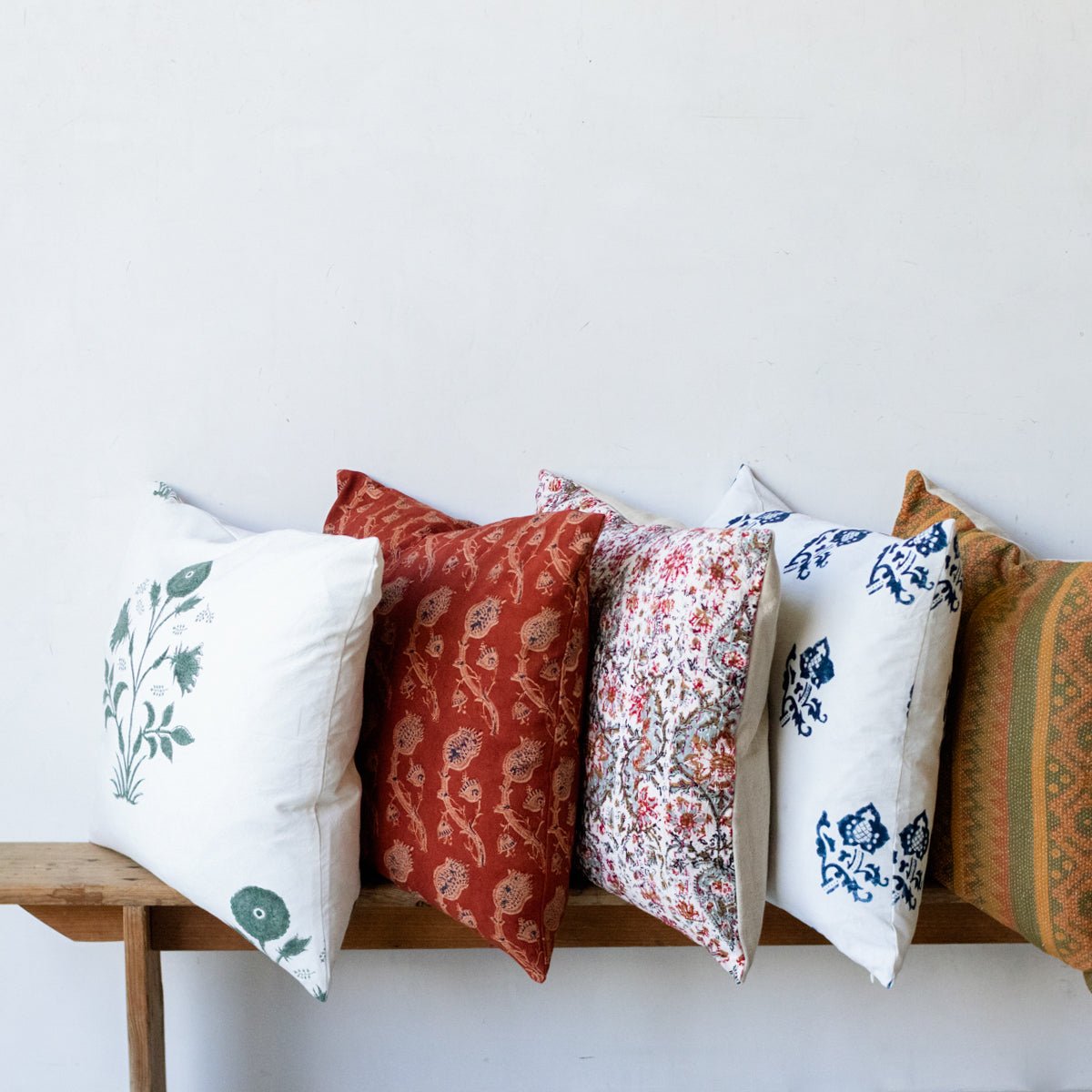 Block Print Pillow Cover | Sophie Indigo