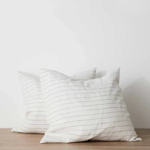 Pair of Washed Linen Euro Shams