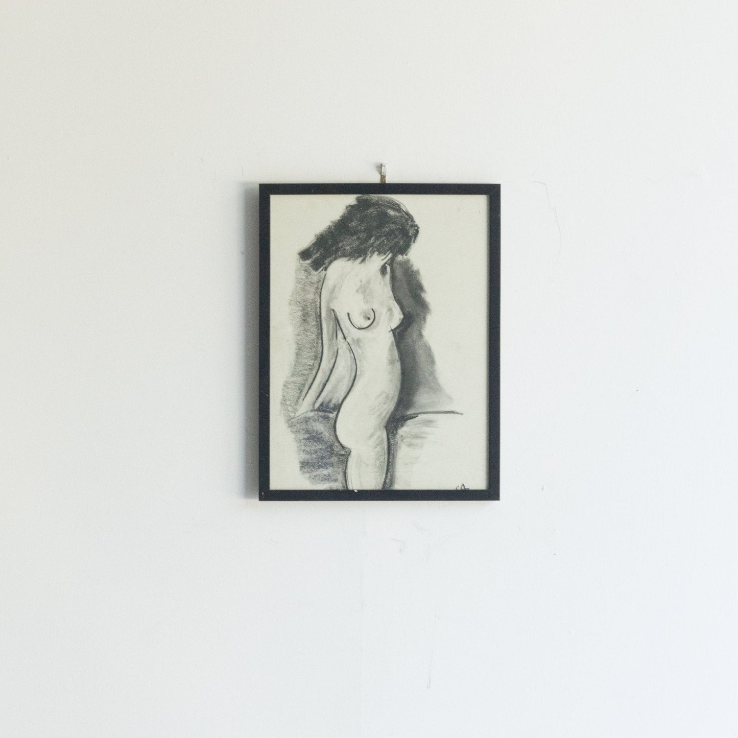 Abstract Standing Nude Drawing