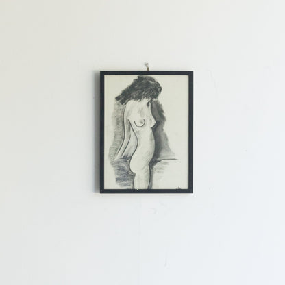 Abstract Standing Nude Drawing