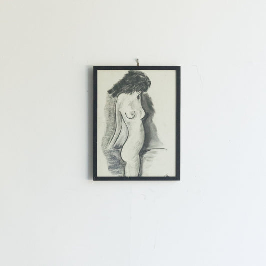 Abstract Standing Nude Drawing