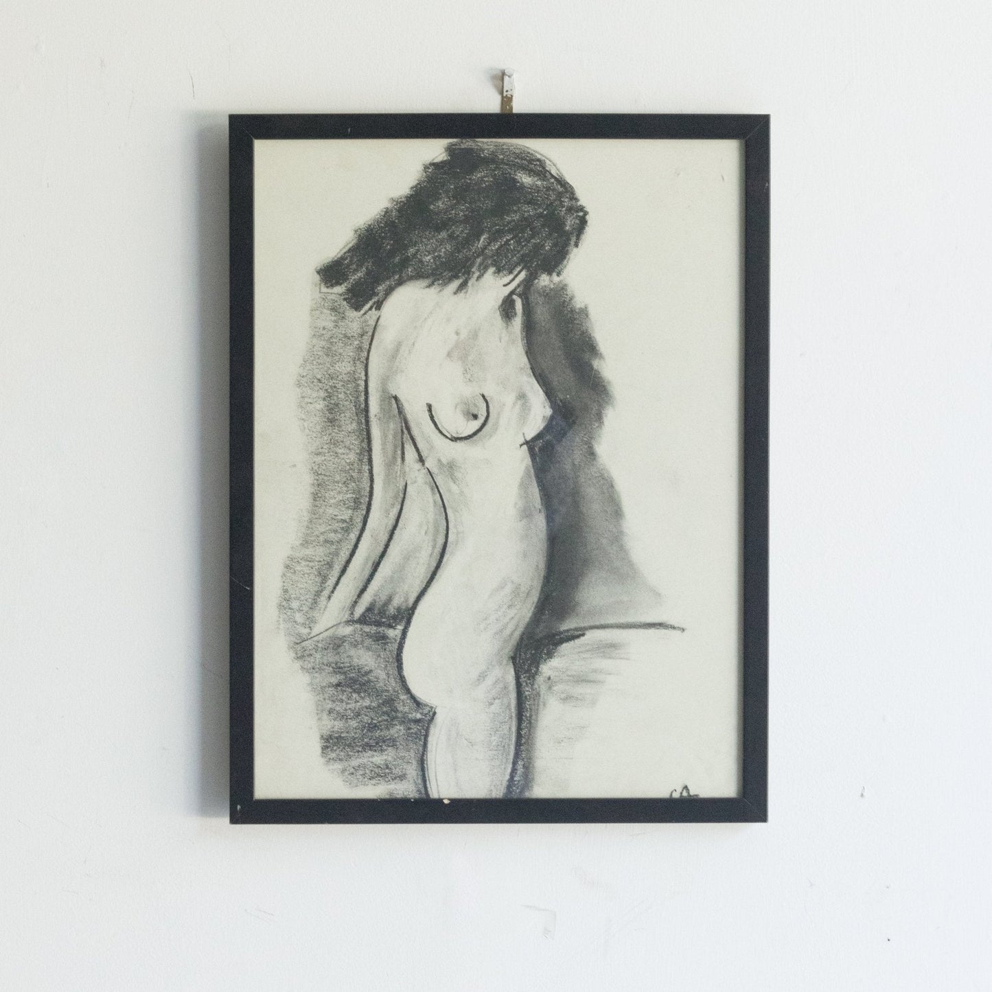 Abstract Standing Nude Drawing