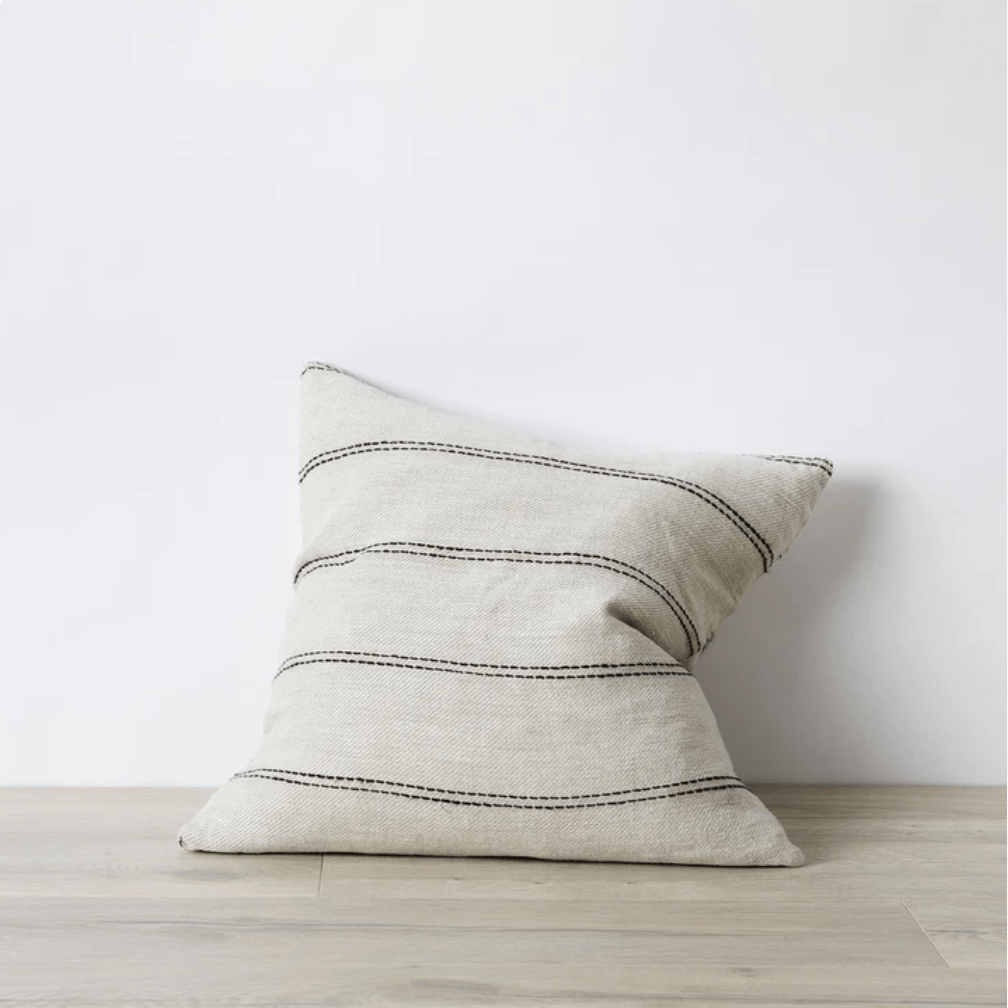 Ana Stripe Linen Pillow Cover