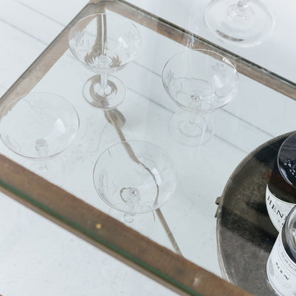 Antique Brass Side Table