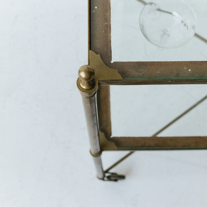 Antique Brass Side Table