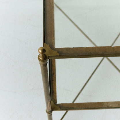 Antique Brass Side Table