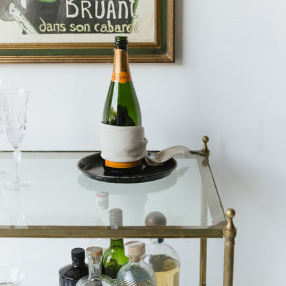 Antique Brass Side Table