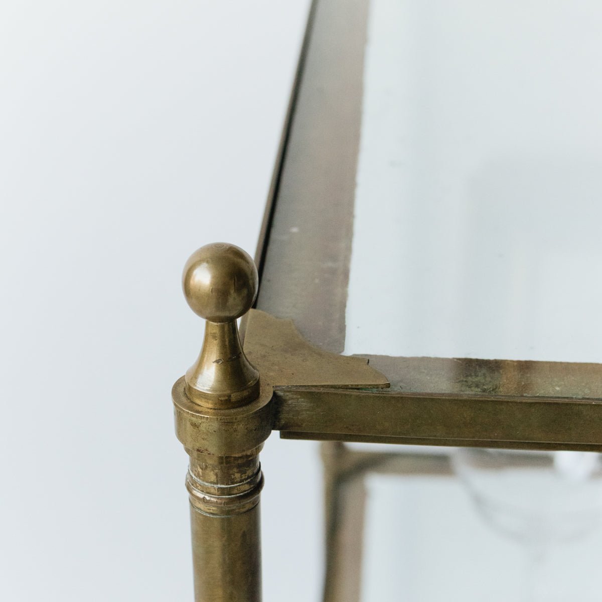 Antique Brass Side Table