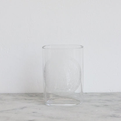 Antique Etched Vichy Glass
