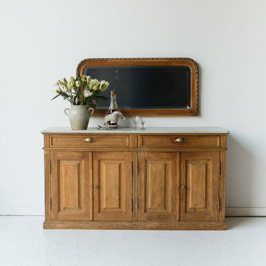 Antique Marble Buffet