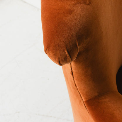 Block Print Crapaud Chair | Copper Velvet