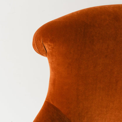 Block Print Crapaud Chair | Copper Velvet