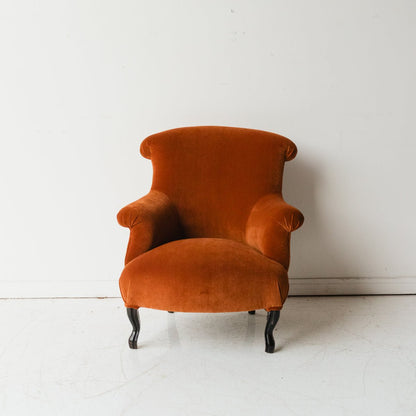 Block Print Crapaud Chair | Copper Velvet