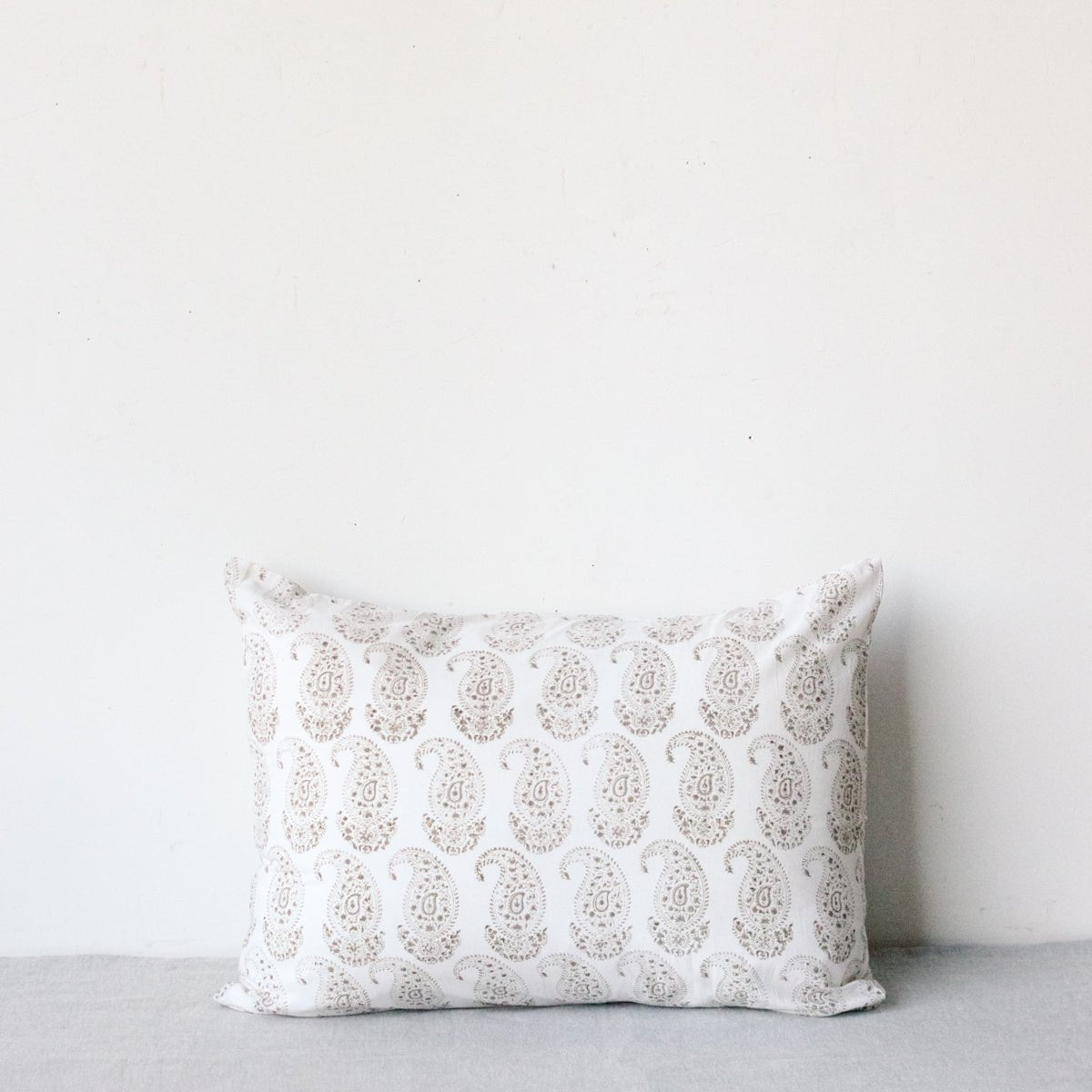 Block Print Pillow Cover | Claudine French Grey