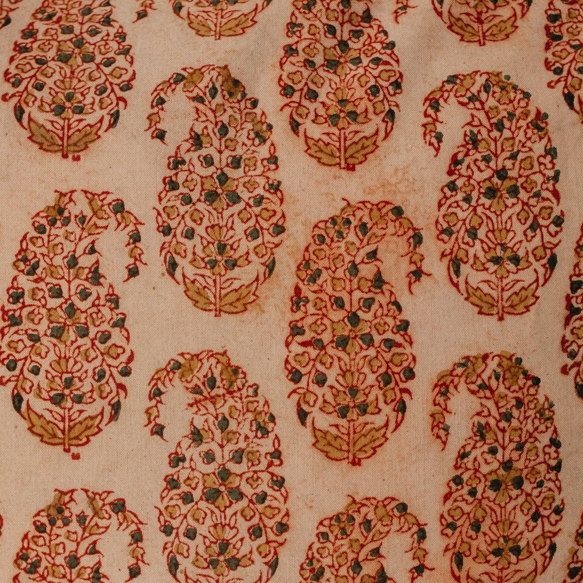 Block Print Pillow Cover | Farida Gold