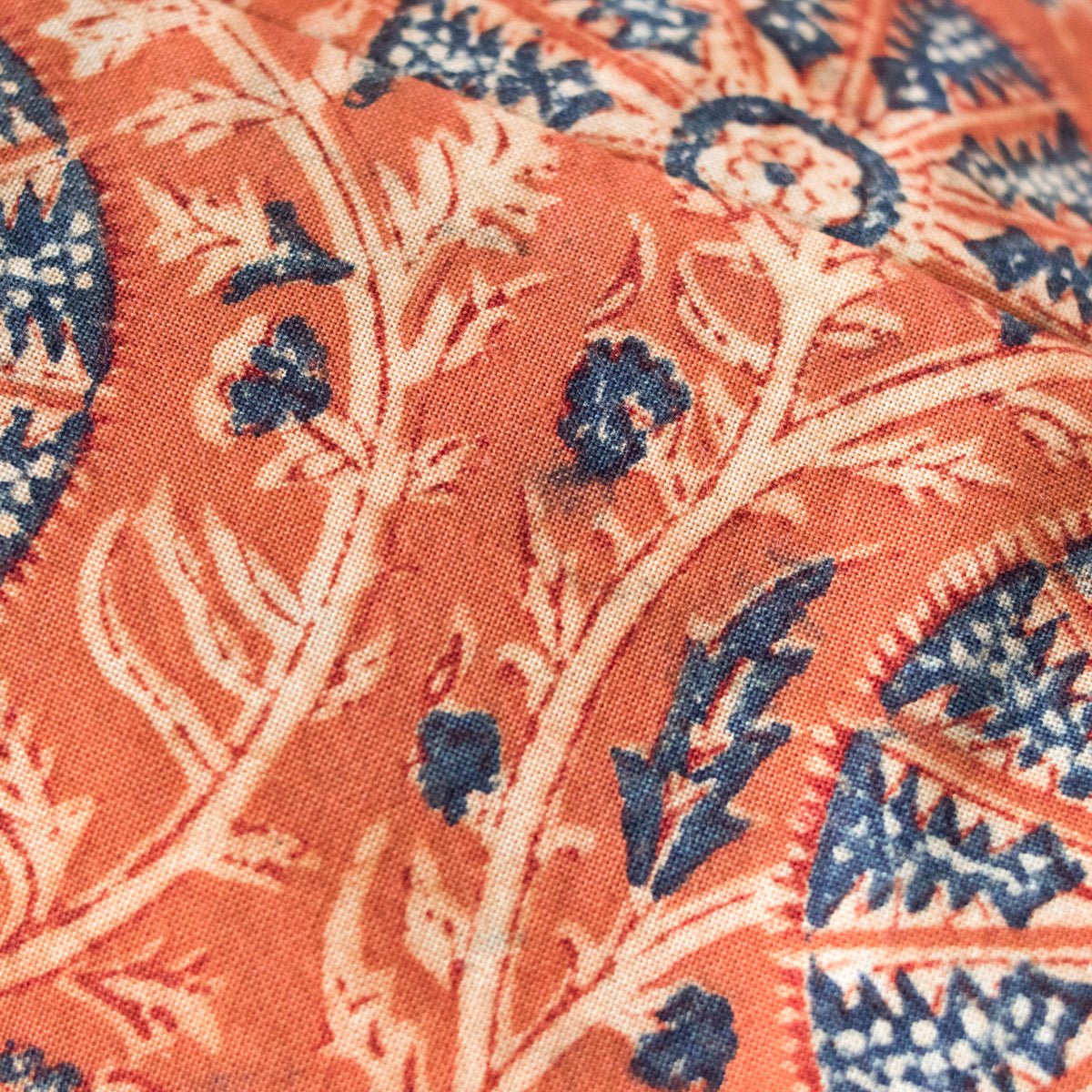 Block Print Pillow Cover | Karuna Saffron