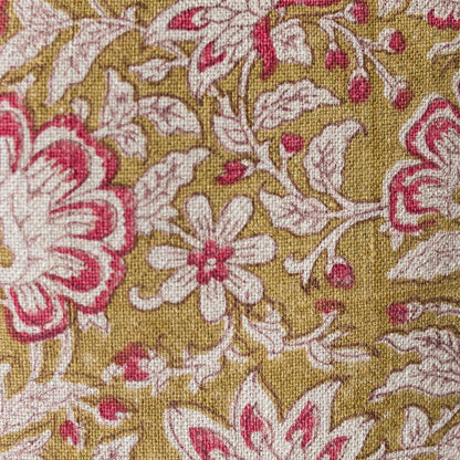 Block Print Pillow Cover | Kundan Ruby