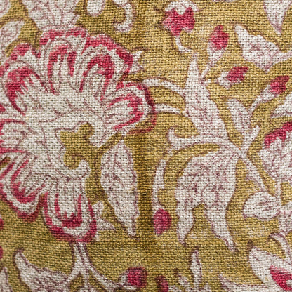 Block Print Pillow Cover | Kundan Ruby