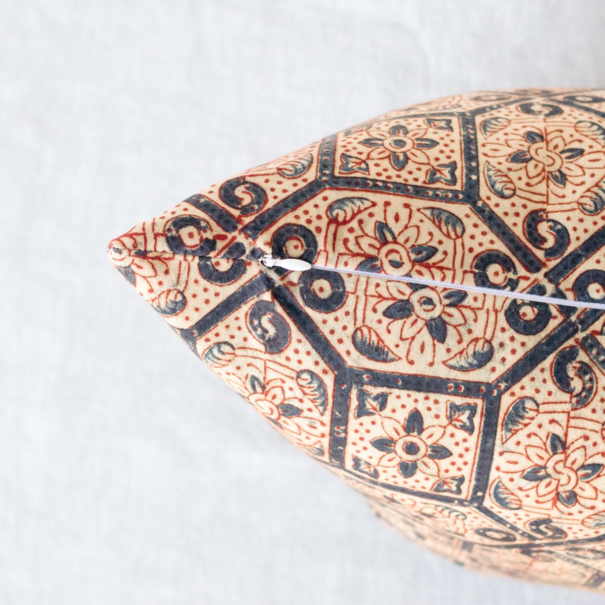Block Print Pillow Cover | Lipika  Indigo