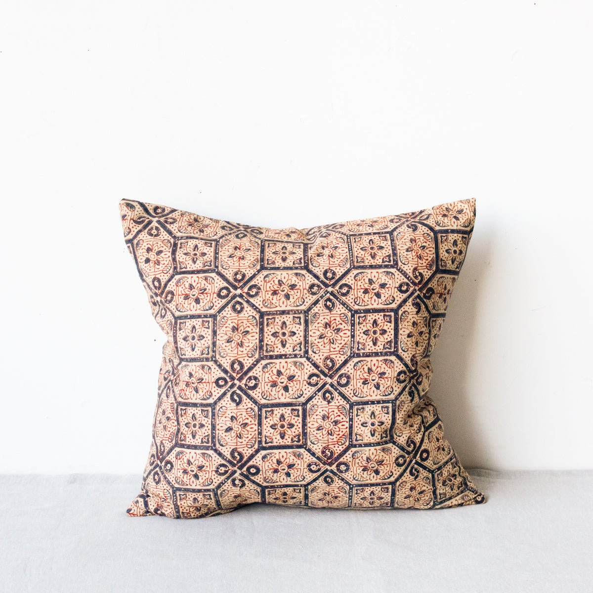 Block Print Pillow Cover | Lipika  Indigo