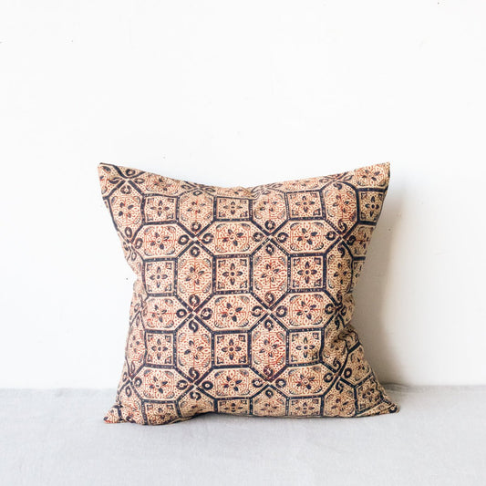 Block Print Pillow Cover | Lipika  Indigo