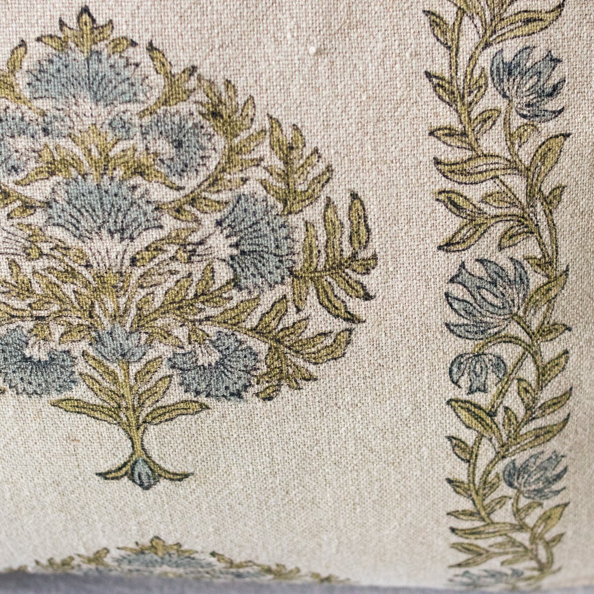 Block Print Pillow Cover | Mour Mustard