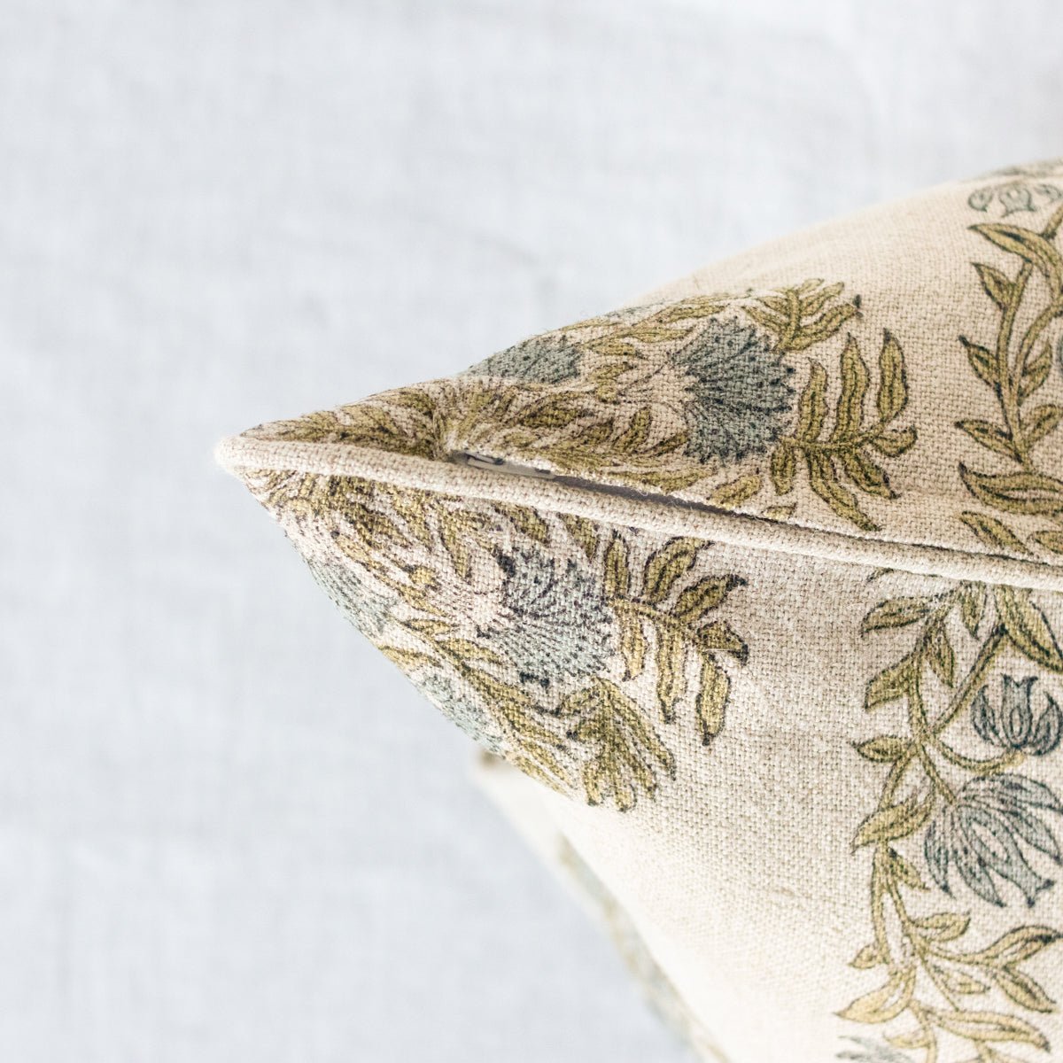 Block Print Pillow Cover | Mour Mustard