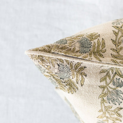 Block Print Pillow Cover | Mour Mustard