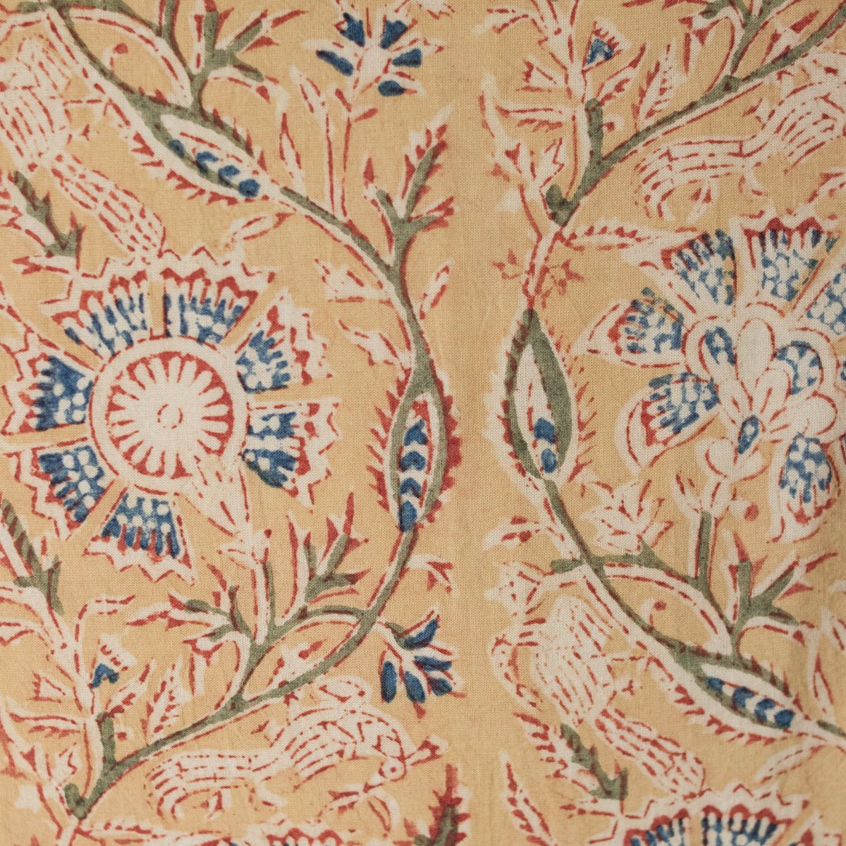 Block Print Pillow Cover | Nidra Gold