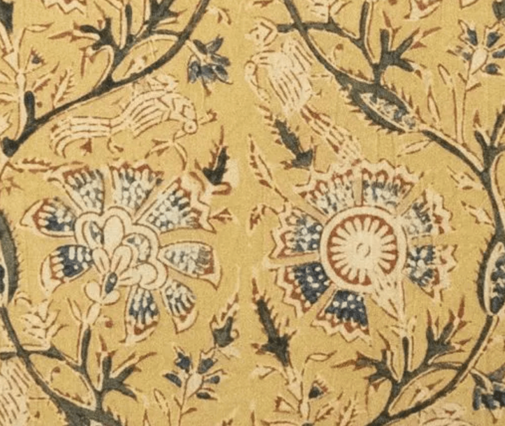 Block Print Pillow Cover | Nidra Gold