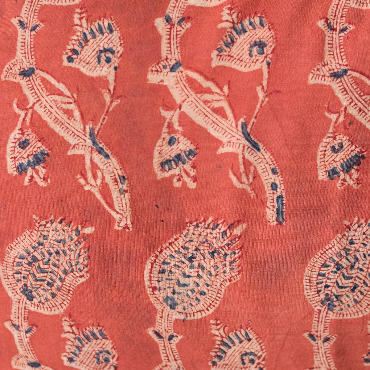 Block Print Pillow Cover | Rupa Saffron