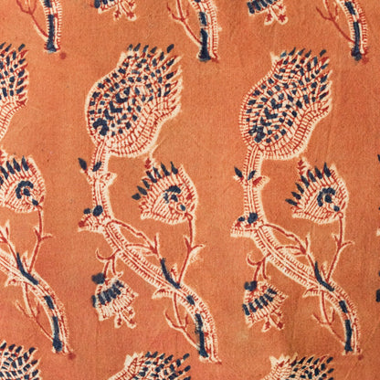 Block Print Pillow Cover | Rupa Saffron