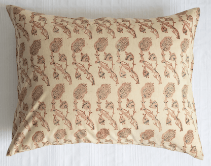 Block Print Pillow Cover | Rupa Tan