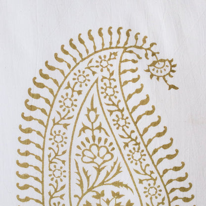 Block Print Pillow Cover | Silvie Gold