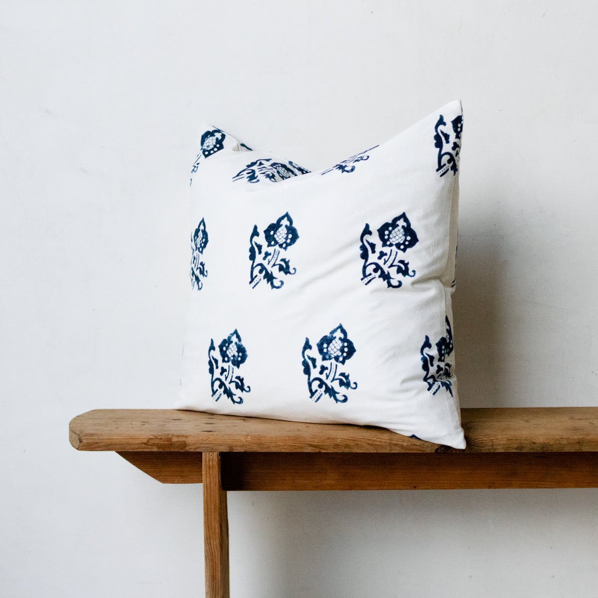 Block Print Pillow Cover | Sophie Indigo