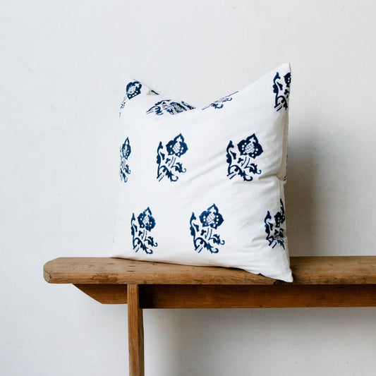 Block Print Pillow Cover | Sophie Indigo