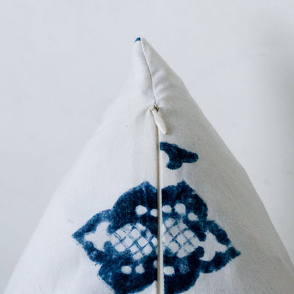 Block Print Pillow Cover | Sophie Indigo