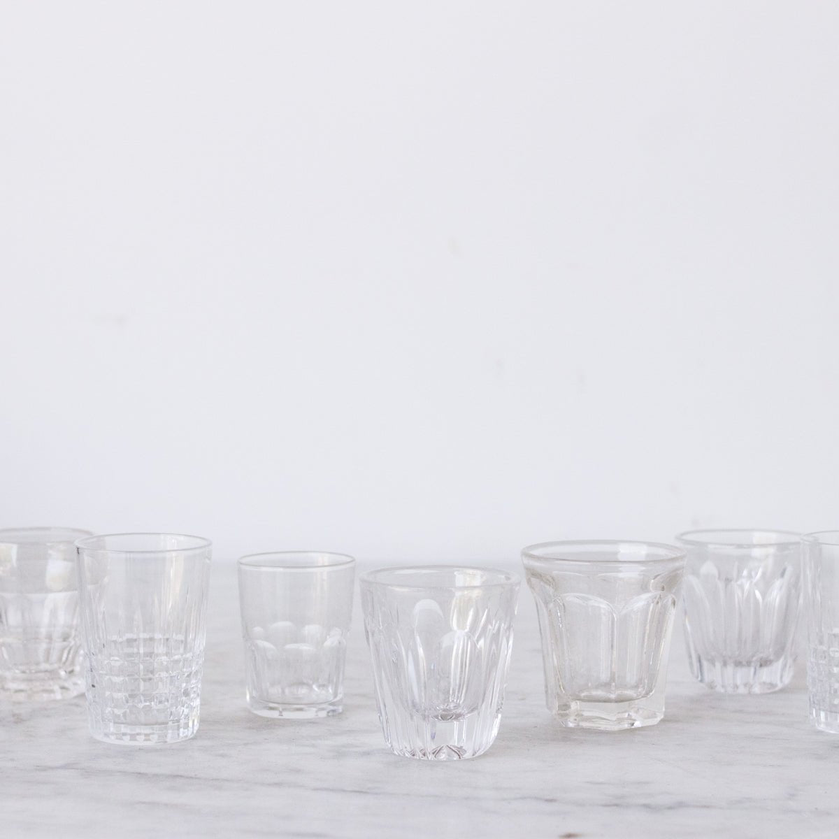 Eclectic Pair of Vintage Shot Glasses