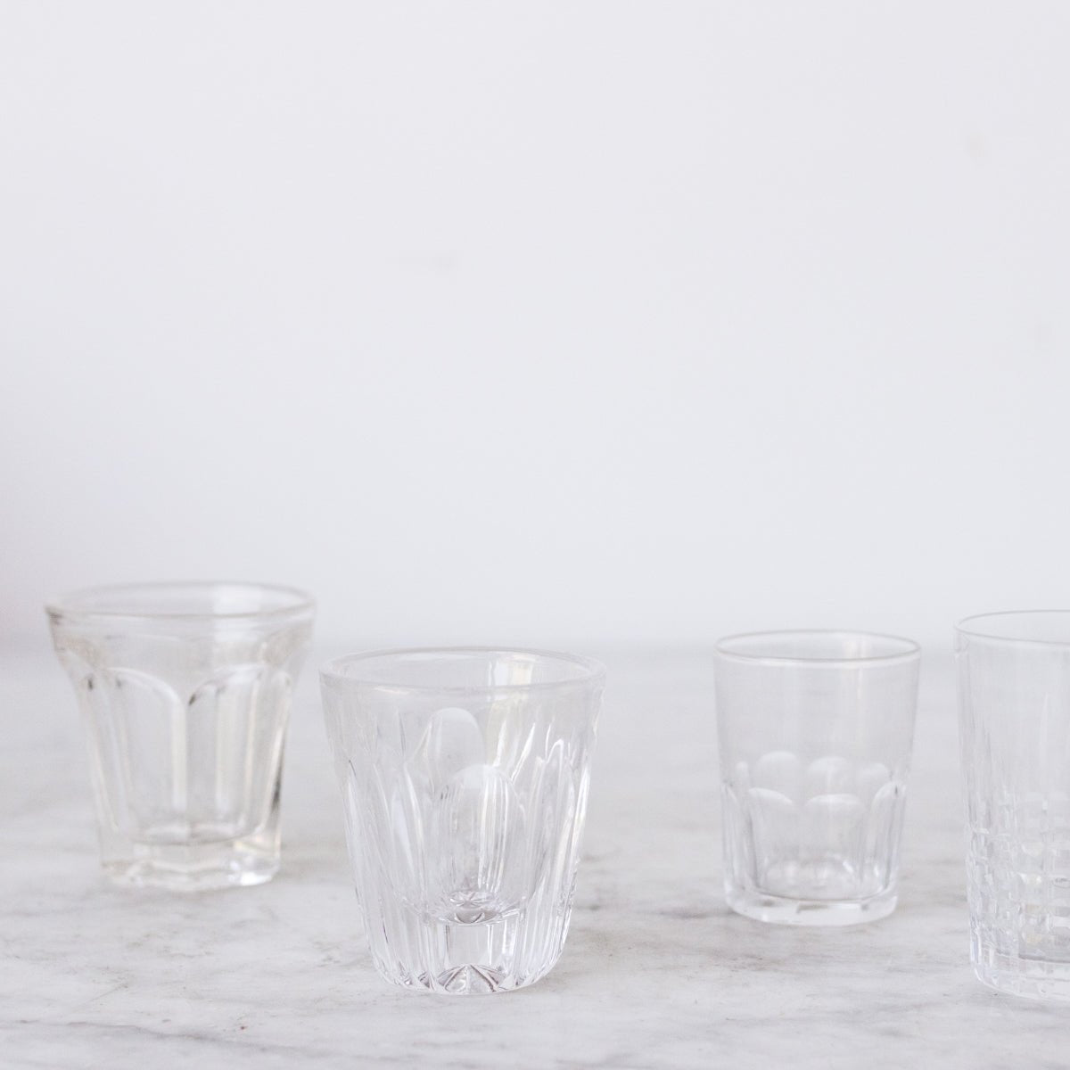Eclectic Pair of Vintage Shot Glasses