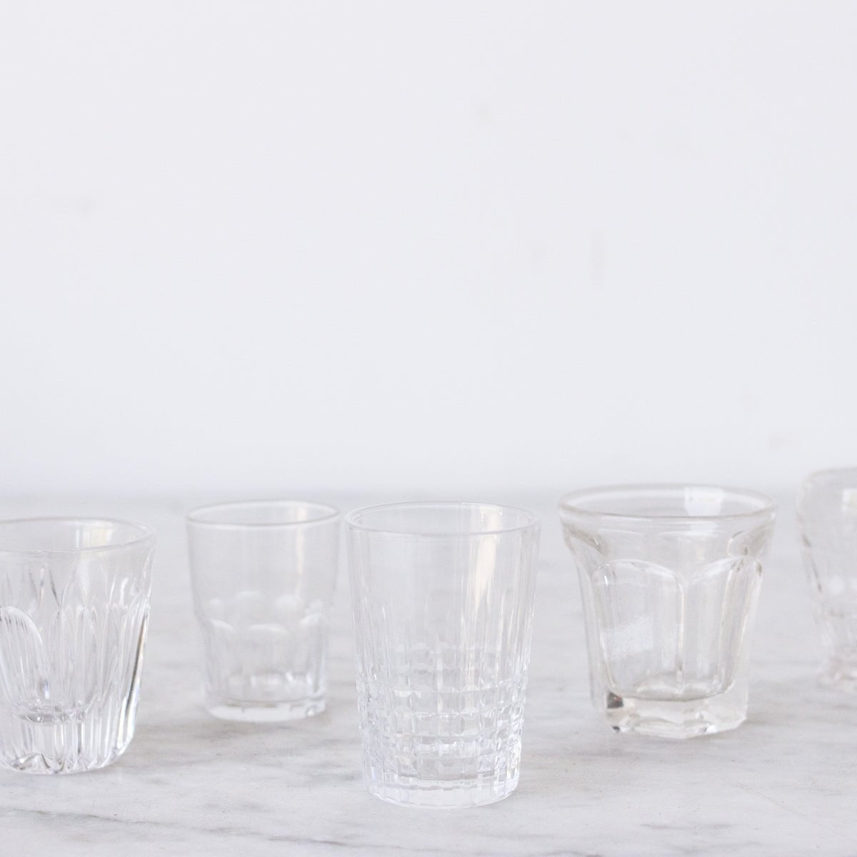 Eclectic Pair of Vintage Shot Glasses