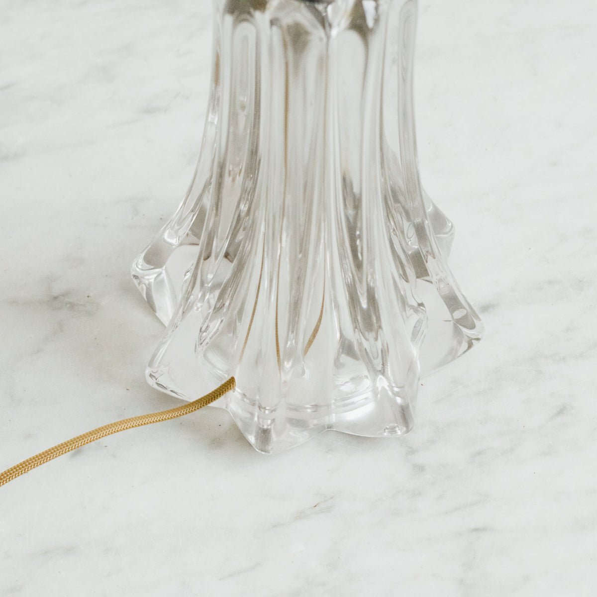 Fluted Crystal Accent Lamp