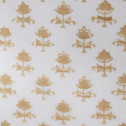 Hand Block Printed Pillow Cover | Juliette Gold