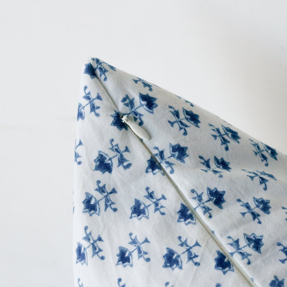 Hand Block Printed Pillow Cover | Juliette Indigo