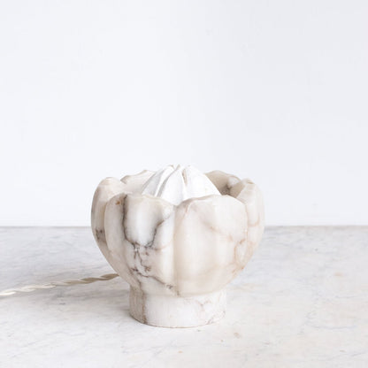 Marble Lotus Lamp
