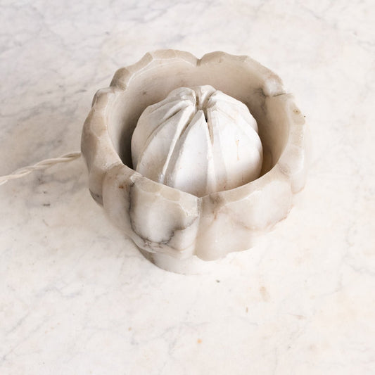 Marble Lotus Lamp