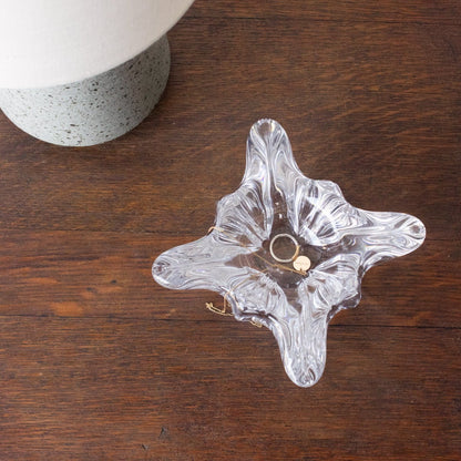 Oak Bistro Table with Brass Stretcher